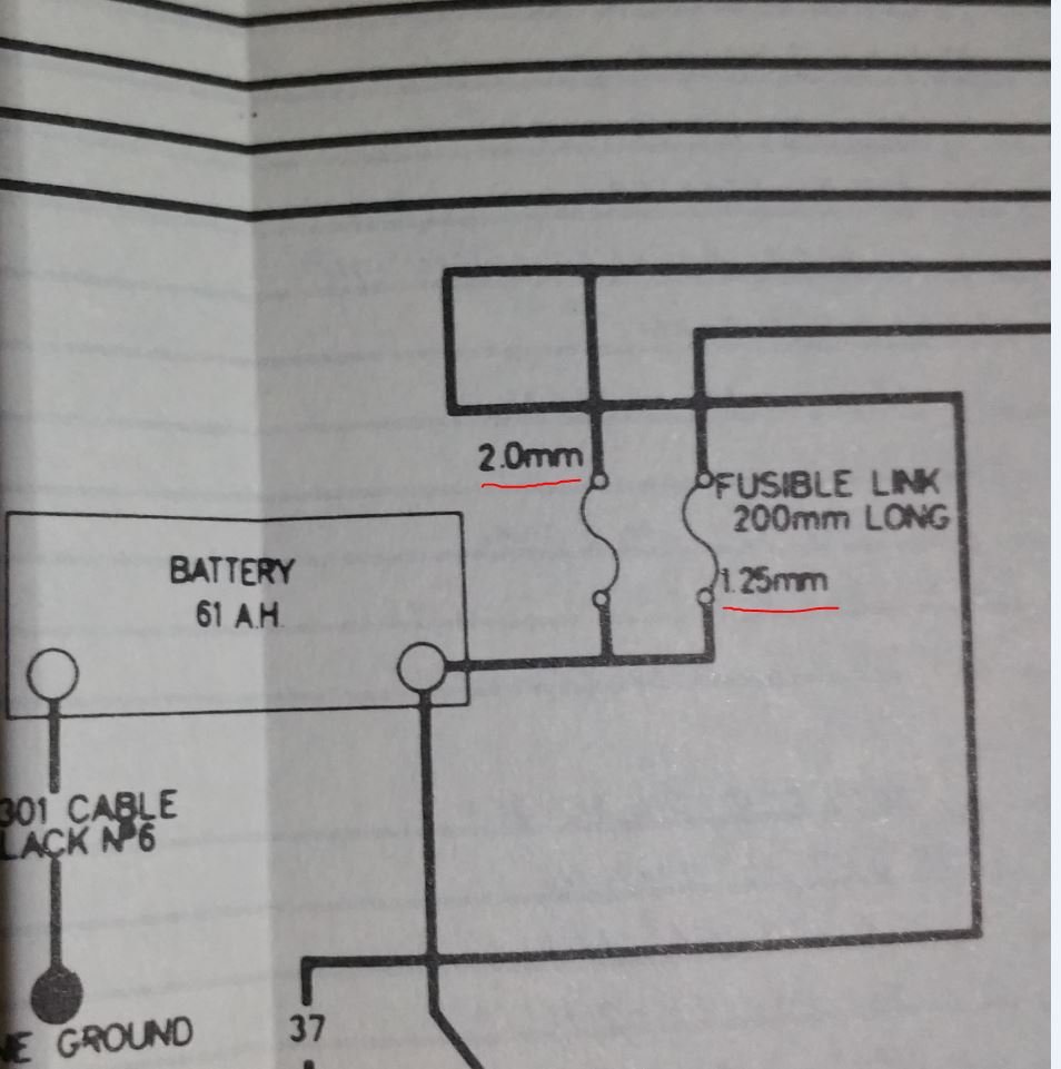 Falcon Fairmont XE ZK FD Fusable Link AMP Rating ? Auto